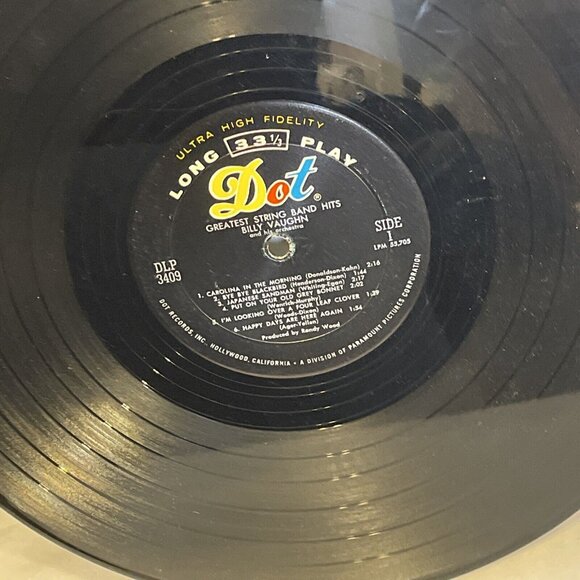 Billy Vaughn Greatest String Band Hits (Vinyl, 1962) Dot Records DLP 3409 Good - Picture 8 of 12